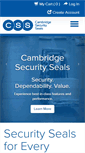 Mobile Screenshot of cambridgeseals.com